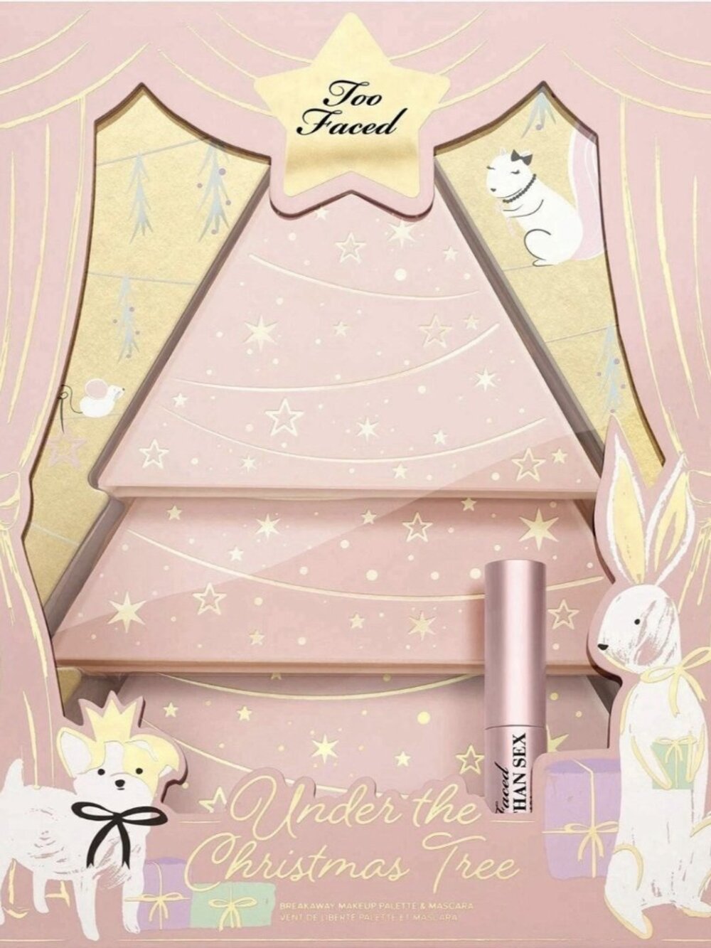 ✨ TOO FACED Under The Christmas Tree 3x Eyeshadow Palette + Mascara Gift Set